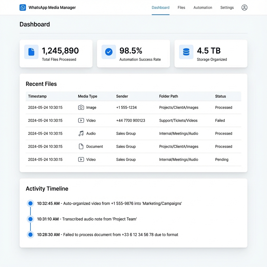 Dashboard Interface